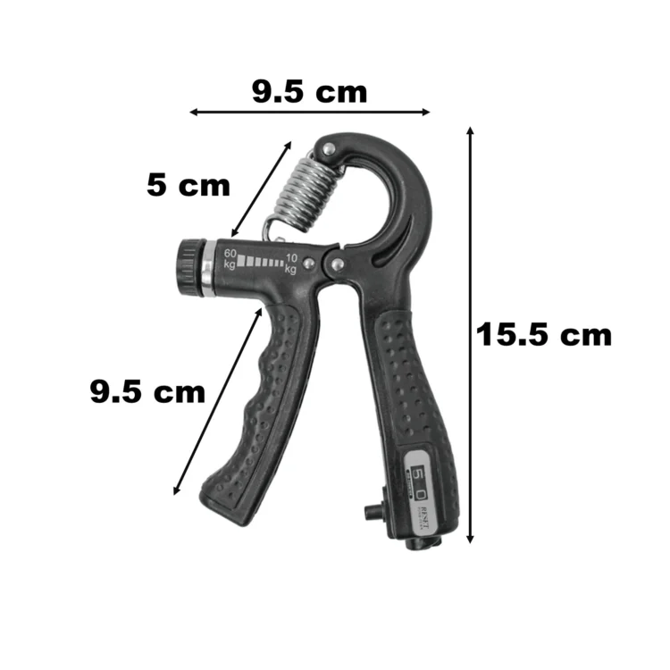 HAND GRIPS EJERCITADOR DE MANOS CON CONTADOR AJUSTABLE 60KG 1PZA - Imagen 2