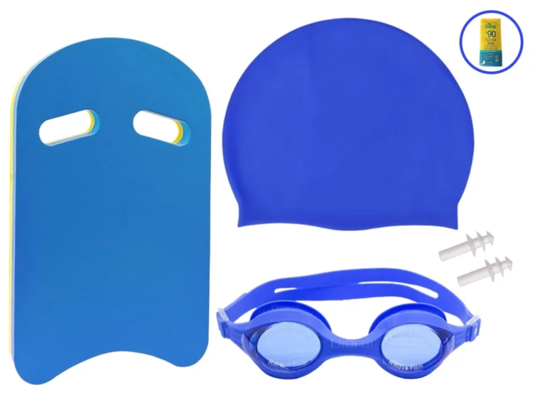 KIT PARA NATACIÓN TABLA GORRO LENTES PORTO JUNIOR - Imagen 2