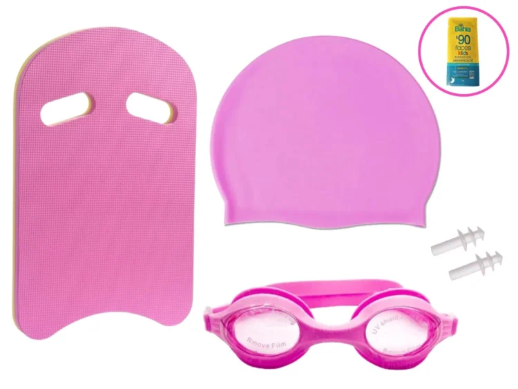 KIT PARA NATACIÓN TABLA GORRO LENTES PORTO JUNIOR - Imagen 6
