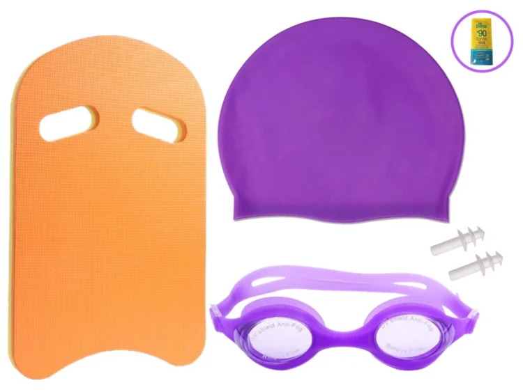 KIT PARA NATACIÓN TABLA GORRO LENTES PORTO JUNIOR - Imagen 10