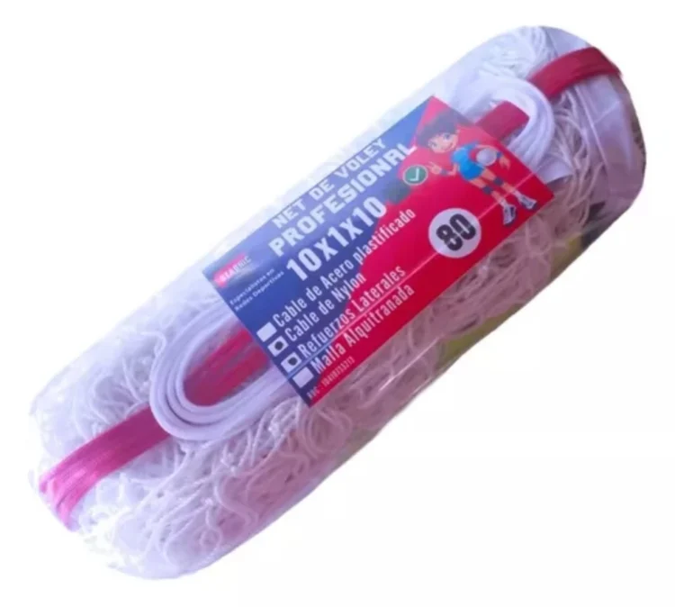 Net De Vóley Profesional Con Cable De Nylon Reforzado