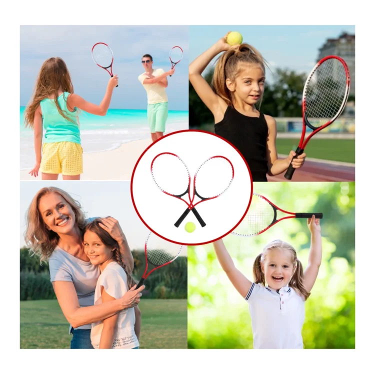 RAQUETAS PARA TENIS PINBO MÁS PELOTA PARA JUNIOR - Imagen 3