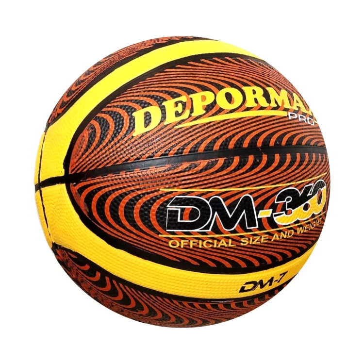 PELOTA PARA BÁSQUET TALLA #7 GOMA CELULAR DM- 360 DEPORMAX - Imagen 6