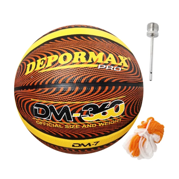 PELOTA PARA BÁSQUET TALLA #7 GOMA CELULAR DM- 360 DEPORMAX - Imagen 7