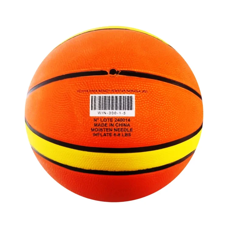 PELOTA PARA BÁSQUET TALLA #5 GOMA CELULAR  WINSTAR - Imagen 4