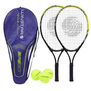 RAQUETAS PARA TENIS ALUMINIO 23" SPEED + PELOTAS + FUNDA WINSTAR JUNIOR