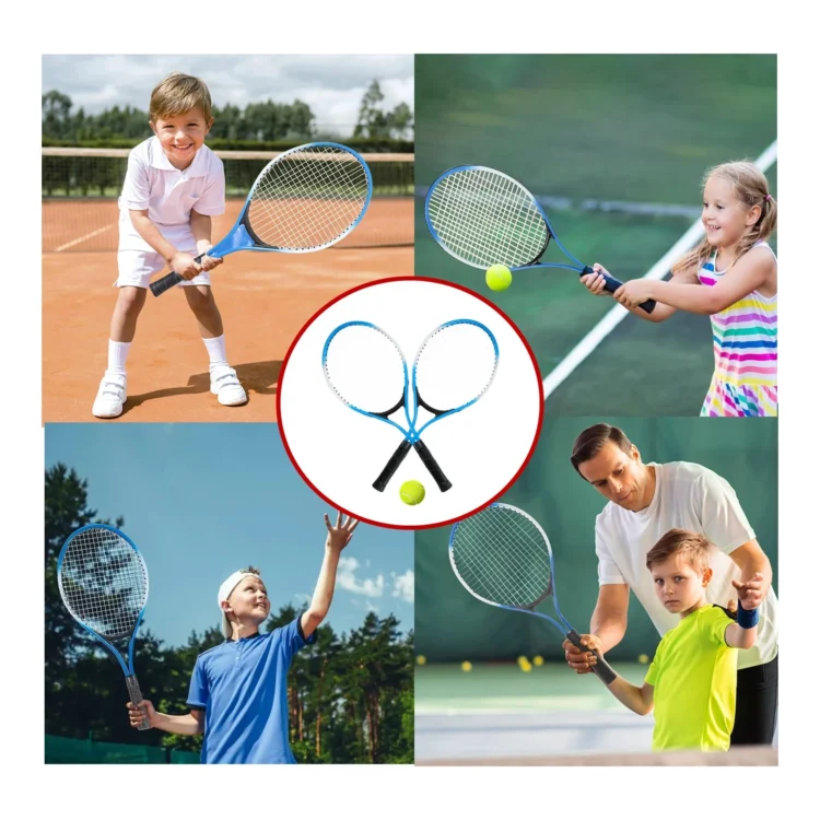 RAQUETAS PARA TENIS PINBO MÁS PELOTA PARA JUNIOR - Imagen 6