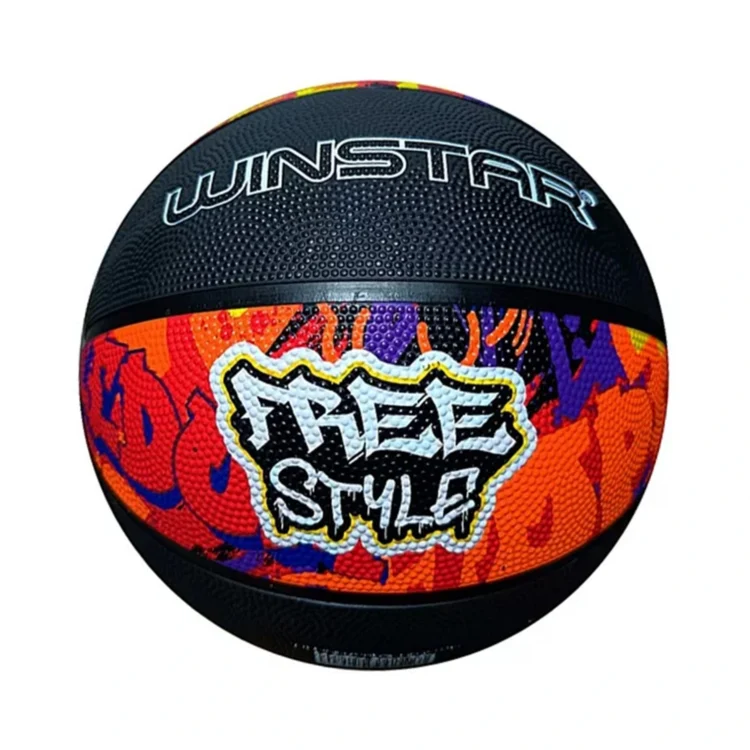 PELOTAS PARA BÁSQUET TALLA #5 GOMA FREE STYLE/ RUSH WINSTAR - Imagen 2