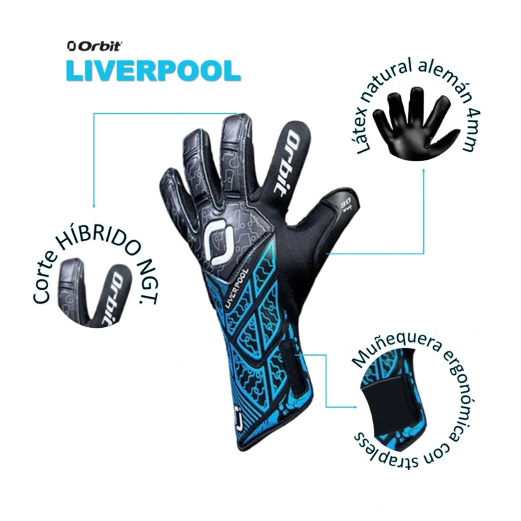 GUANTES DE ARQUERO LIVERPOOL ORBIT ADULTO - Imagen 2