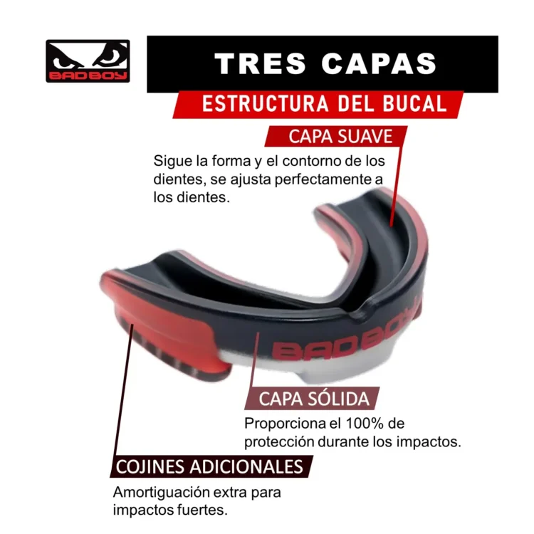 PROTECTOR BUCAL PARA BOXEO MMA BAD BOY - Imagen 2