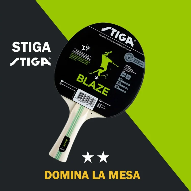 PALETA RAQUETA DE MESA PING PONG 1 ESTRELLA BLAZE STIGA  - Imagen 6