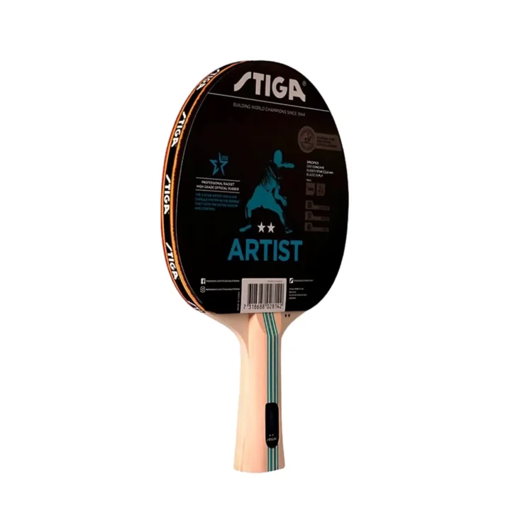 PALETA RAQUETA PARA MESA DE PING PONG 2 ESTRELLAS ARTIST STIGA  - Imagen 2