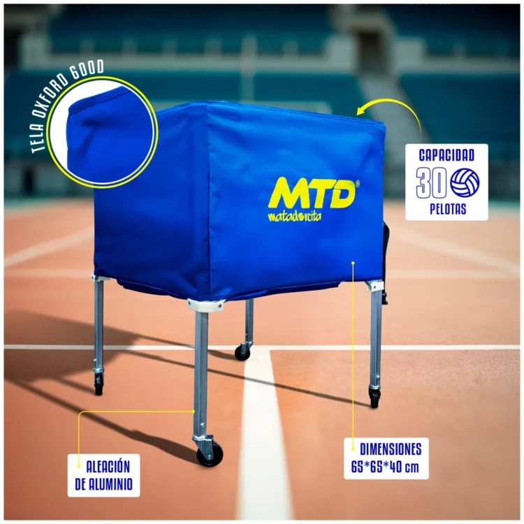 CARRITO RODANTE DE ALMACENAMIENTO PARA PELOTAS DEPORTIVAS MTD - Imagen 8