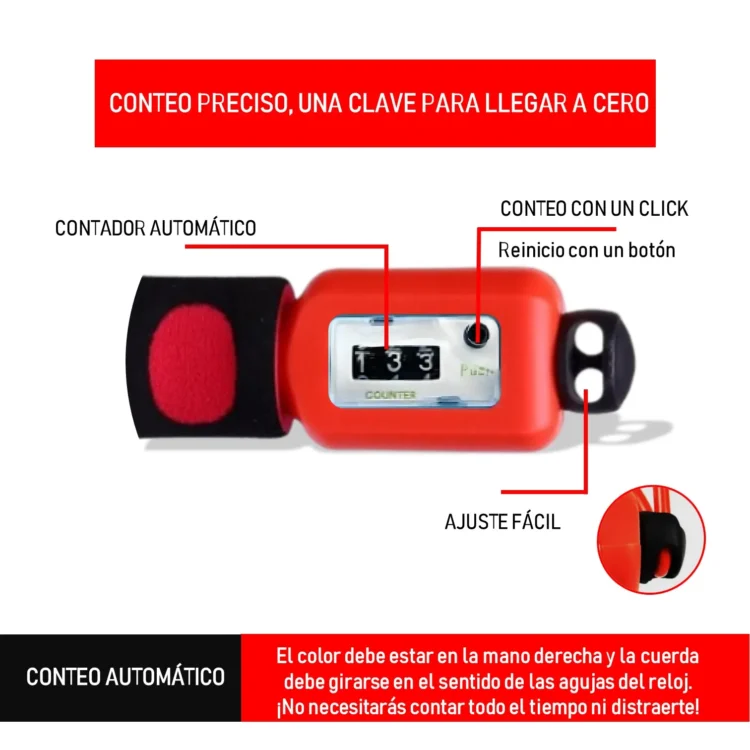 SALTA SOGA CON CONTADOR ELECTRÓNICO PARA ENTRENAMIENTO - 3 METROS - Imagen 6